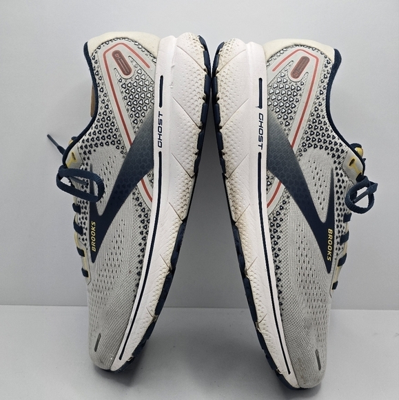 Brooks | Ghost 14 teal gray sporty low-top running sneakers | MENS 11.5 - Picture 8 of 11